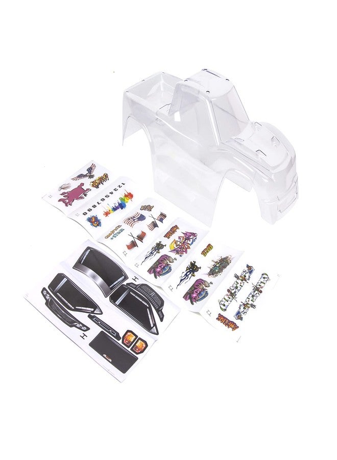 SummitLink Custom Body Clear Unpainted with Stickers Compatible for Hoss 4X4 VXL 3S 4WD Truck Shell Cover(Truck not Included) H-C-01 - Image 1