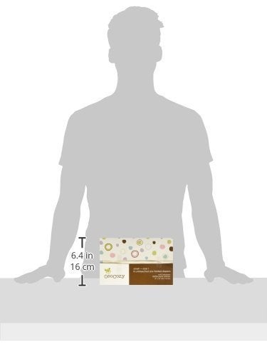 OsoCozy حفاضات أوسوكوزي القابلة للطي غير المبيضة للأطفال، الحجم 1 (7-15 رطل)، عبوة 6، ناعمة، ماصة ودائمة 100% قطن طبيعي - Image 5