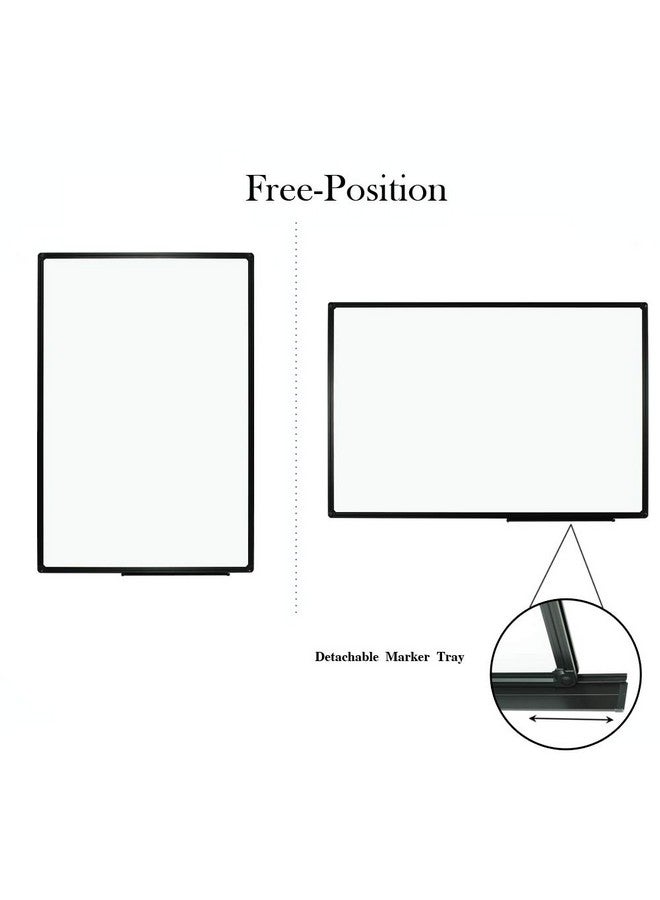 JILoffice Magnetic Whiteboard/White Board, Dry Erase Board 36 x 24 Inch, Black Aluminum Frame Wall Mounted Board for Office Home and School - Image 3