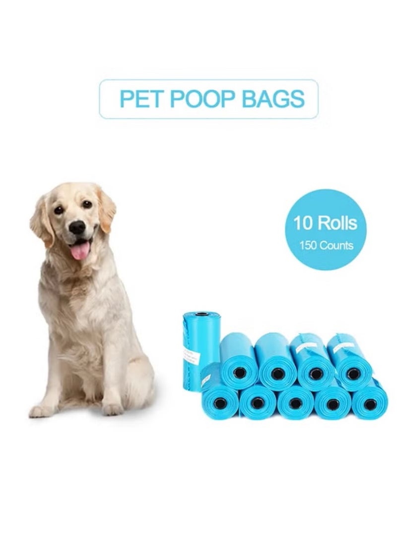 LW One-time Pet Bags of 10 Pieces Blue 15.6x6.4x6.1cm - Image 1