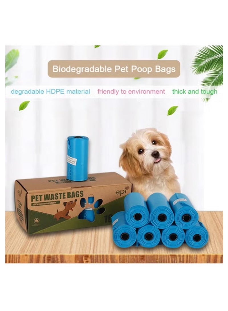 LW One-time Pet Bags of 10 Pieces Blue 15.6x6.4x6.1cm - Image 2