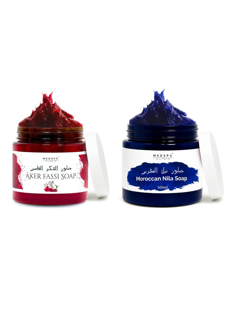 MEDSPACLINIC Moroccan Nila and Aker Fassi Saop 500l Combo Pack - Image 1