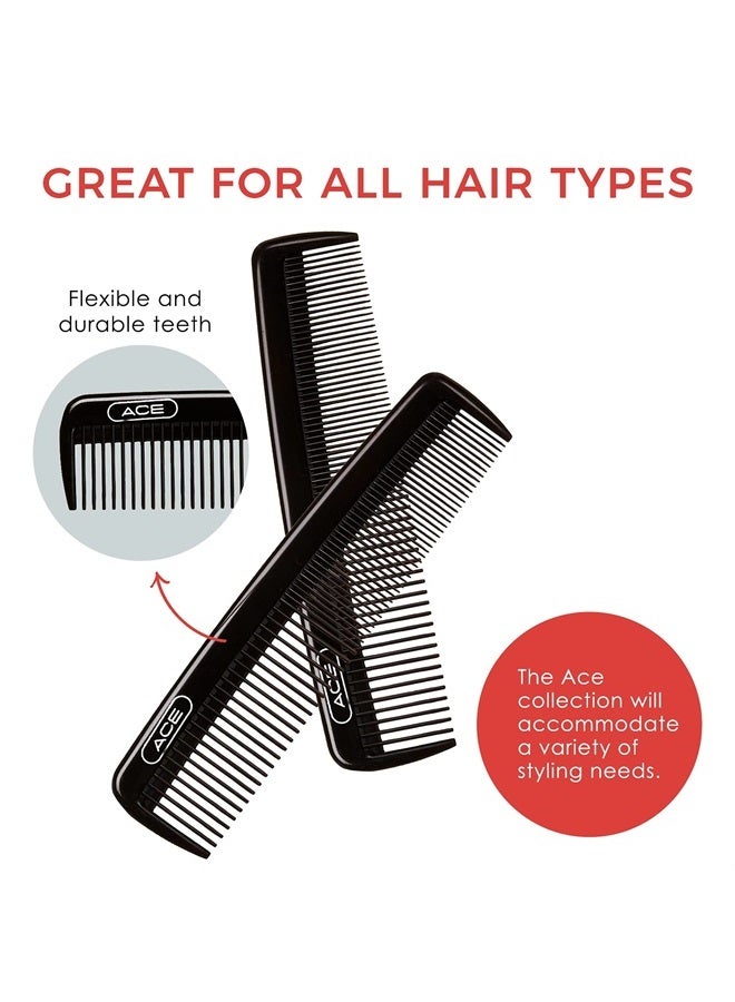 Goody ACE Pocket Hair Comb for Men – 4.3 Inch, Black - Great for All Hair Types - Fine Comb Teeth for Thin to Medium Hair, Durable for Everyday and Professional Use - Image 3