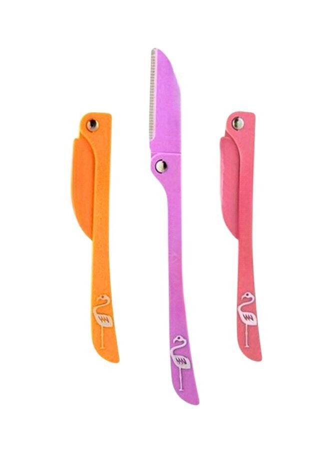 Feather-Flamingo 3 Piece Flamingo Ladies Razor For Facial And Body Hair - Image 2