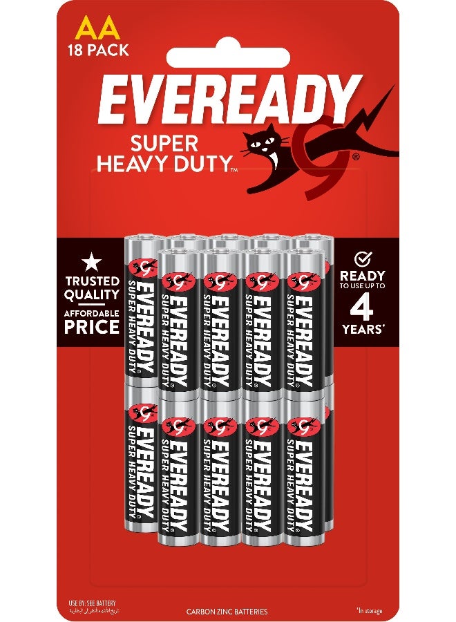 Eveready بطاريات إيفر ريدي سوبر هيفي ديوتي AA عبوة من 18 - Image 1