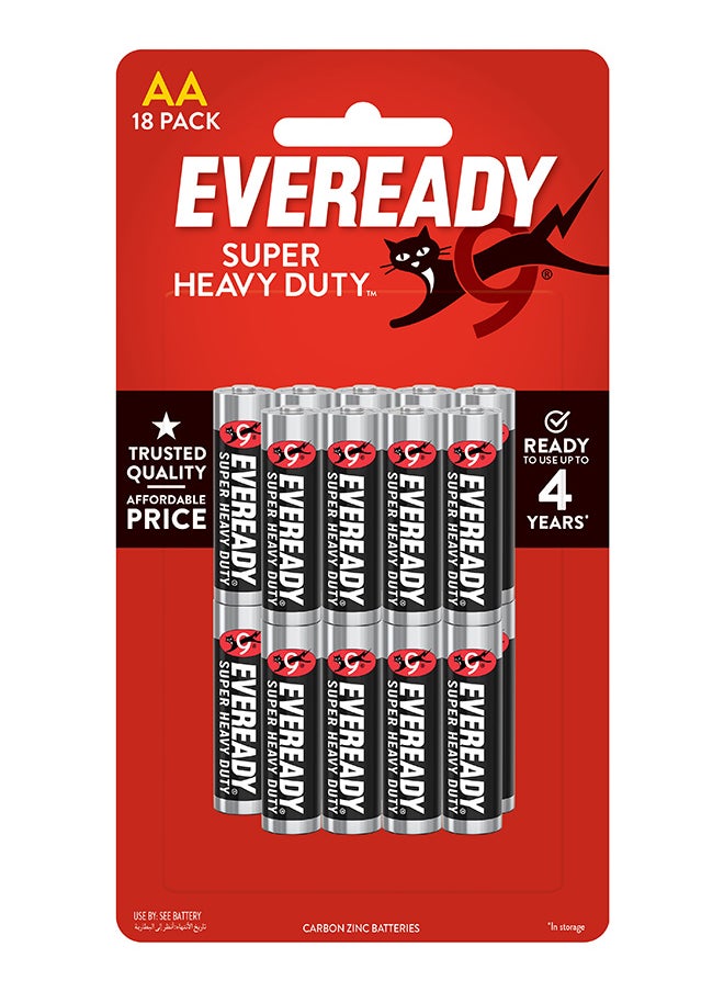 Eveready Eveready Super Heavy Duty AA Batteries Pack of 18 