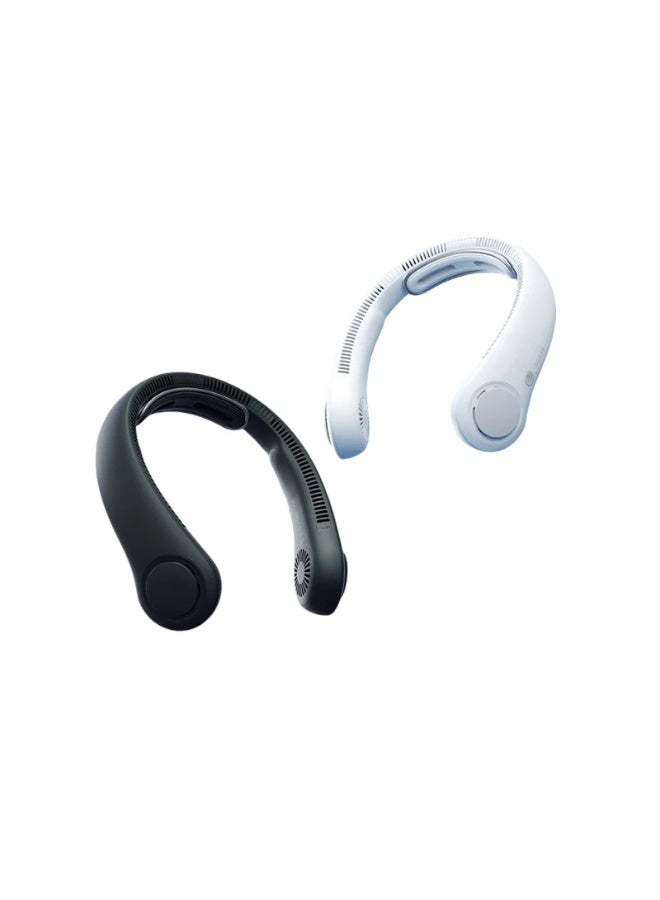 جيسيو لايف مروحة رقبة محمولة JISULIFE مطورة - مروحة بدون شفرات تعمل بدون استخدام اليدين ببطارية 5000 مللي أمبير وتعديل 5 سرعات ودعم مريح للرقبة للرجال والنساء - Image 5