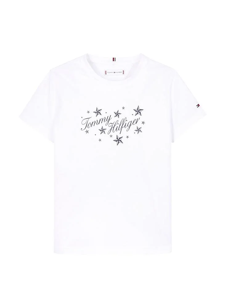 TOMMY HILFIGER Kids Logo Crew Neck T-Shirt