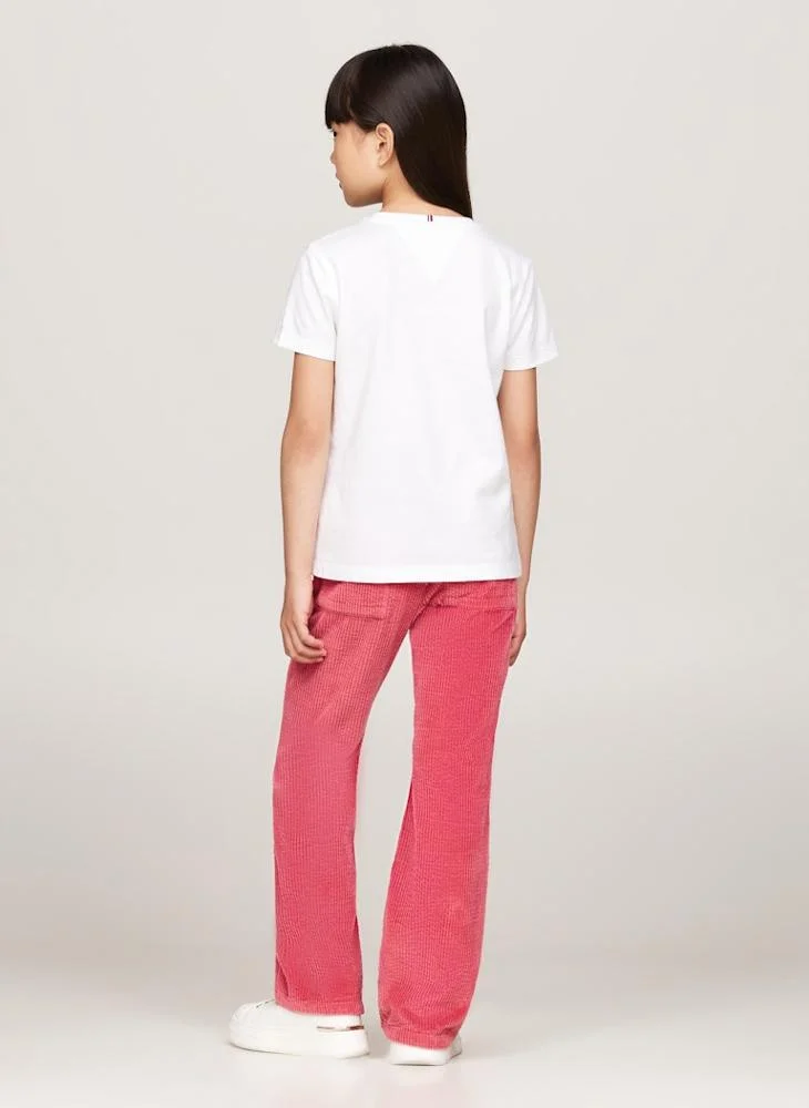 TOMMY HILFIGER Kids Logo Crew Neck T-Shirt