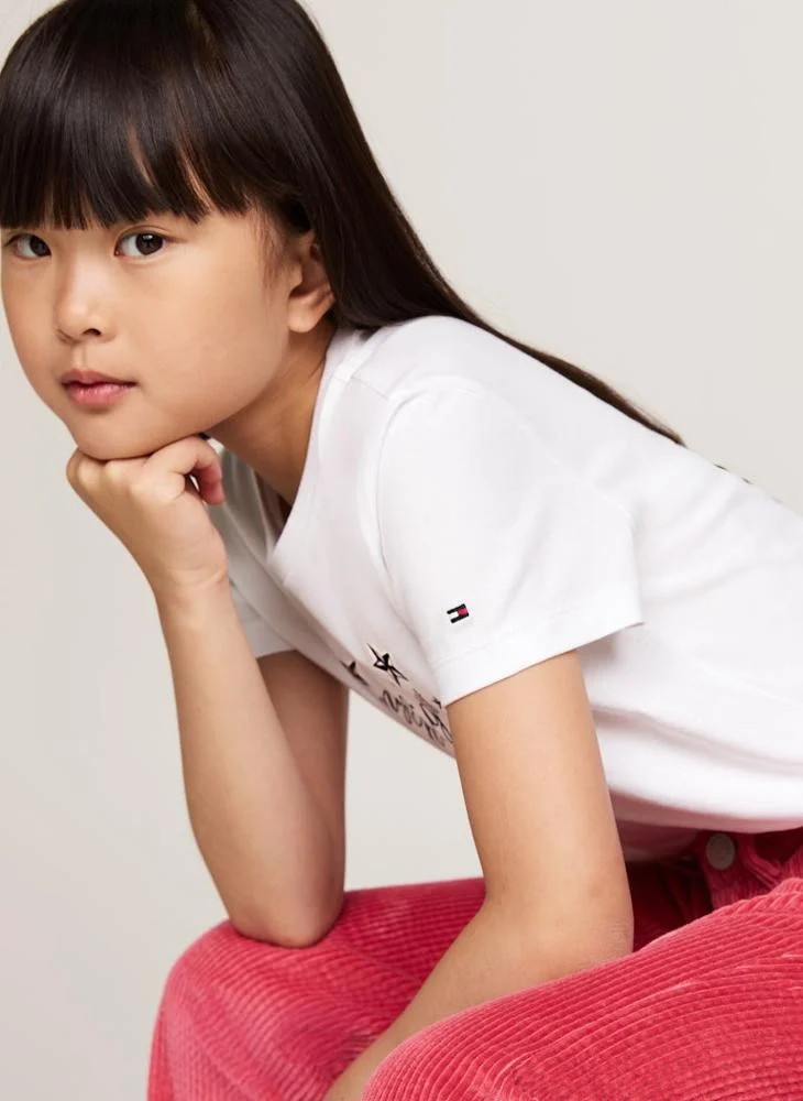 TOMMY HILFIGER Kids Logo Crew Neck T-Shirt