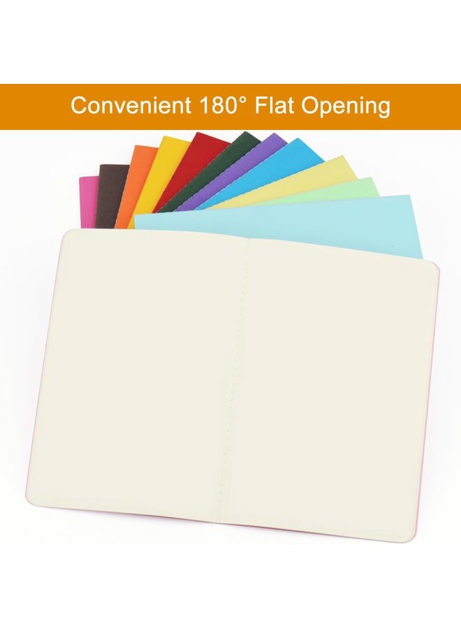 ZCZN 24 Pack Colorful Blank Notebooks Bulk, A5 Journals with 12 Colors, 60 Pages/30 Sheets, 8.3x5.5 Inch, Plain Paper, Travel Writing Journal Notebooks for Work & School - Image 5