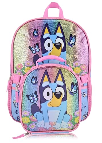 Fast Forward Bluey Backpack With Lunch Box for Kids Insulated Lunch Bag Lunch Box for Boys Girls Toddlers Backpack for School and Reusable Lunchbox - Image 3