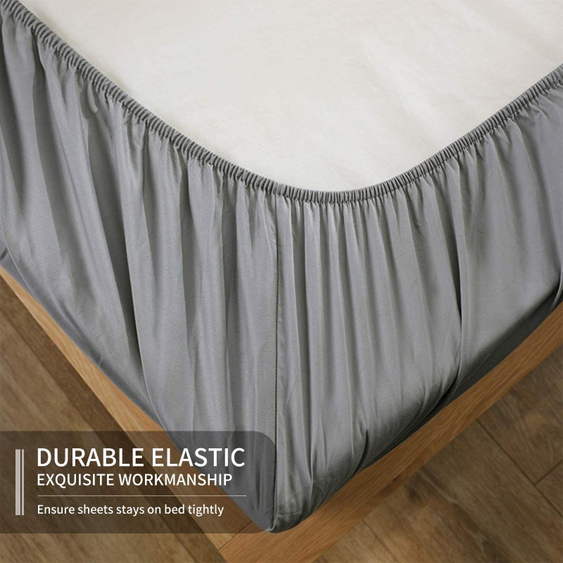 EaseHome Queen Size Bed Sheets Set - 1800 Thread Count Deep Pocket to 18 inches Mattress 4 Piece - Premium Bedding Sheets & Pillowcases Collection - Extra Soft - Image 3