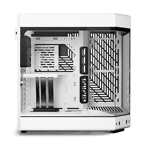 Hyte Y60 Modern Aesthetic Dual Chamber Panoramic Tempered Glass Mid-Tower ATX Computer Gaming Case with PCIE 4.0 Riser Cable Included, Snow White (CS-HYTE-Y60-WW) - Image 4
