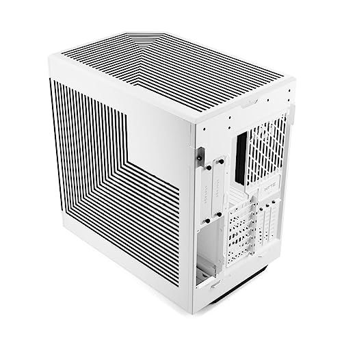 Hyte Y60 Modern Aesthetic Dual Chamber Panoramic Tempered Glass Mid-Tower ATX Computer Gaming Case with PCIE 4.0 Riser Cable Included, Snow White (CS-HYTE-Y60-WW) - Image 3