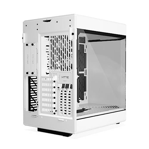 Hyte Y60 Modern Aesthetic Dual Chamber Panoramic Tempered Glass Mid-Tower ATX Computer Gaming Case with PCIE 4.0 Riser Cable Included, Snow White (CS-HYTE-Y60-WW) - Image 5