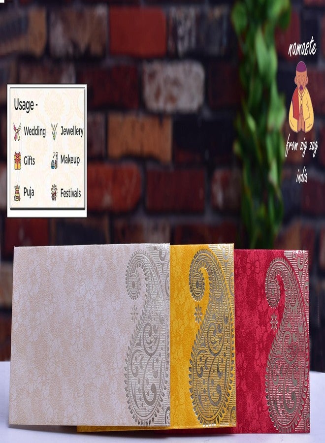 زيج - زاج مغلفات هدايا نقود أنيقة بتصميم متعرج، مثالية لحفلات الزفاف، ودعوات الزفاف، وحفلات استقبال المولود الجديد، هدية نقود للرخاء، عبوة متعددة الألوان من 50 مغلفًا - Image 5