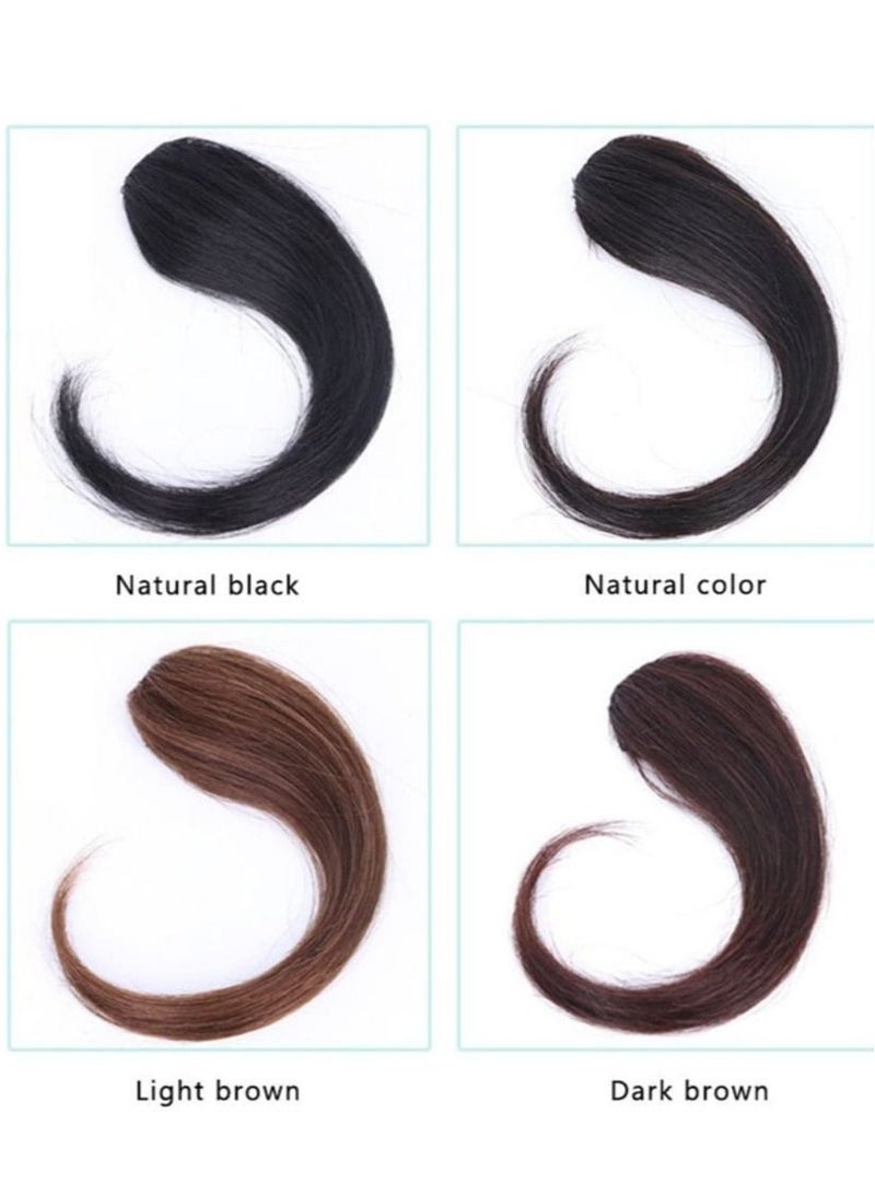 إستيل مقطع غير مرئي من الانفجارات الطويلة المستقيمة المصنوعة يدويًا في الانفجارات الجانبية شعر بشري بمظهر طبيعي وتمديد قطعة شعر بني فاتح - Image 2