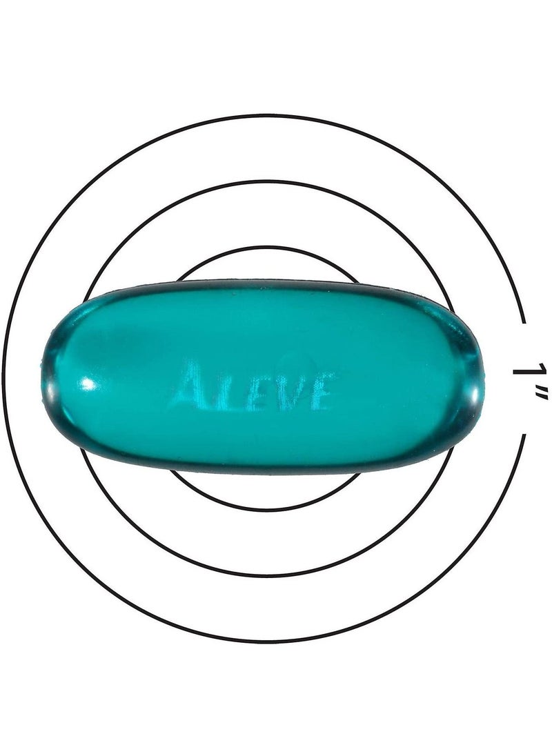 ALEVE - المواد الهلامية السائلة مع نابروكسين الصوديوم، 220 مجم (مضادات الالتهاب غير الستيروئيدية) لتخفيف الألم/مخفض الحمى، 160 قطعة - Image 1
