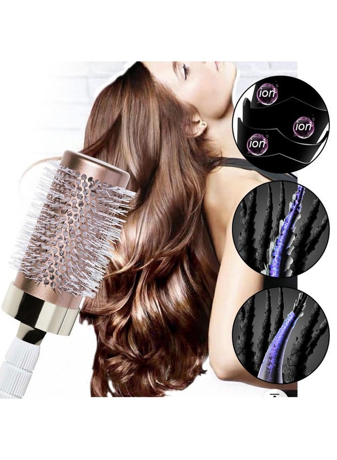 Aozzy 5Pcs Round Brush For Blow Drying Round Brush Set With Boar Bristle Curved Vented Hair Brush Nano Thermal Round Hairbrush For Drying Styling Make Hair Healthy Shiny And Soft - Image 4