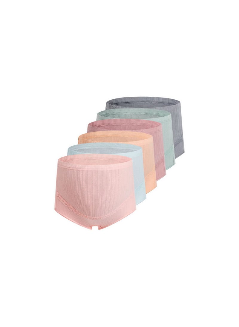 SYOSI Women's  Knickers, Maternity Knickers, 6 Pcs Pregnancy Panties, High Waist Underwear Knickers, Shorts, Pants Belly Support Maternity (XL)  - Image 1