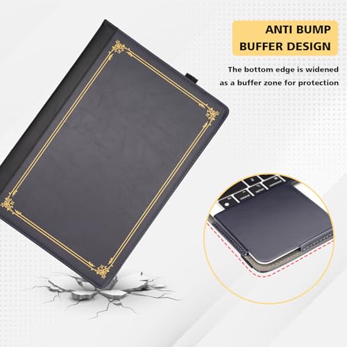 TT TYTX TYTX Compatible with MacBook Air Case 13 Inch, PU Leather MacBook Case fits for Model A2337 A2179 A1932 2018 2019 2020 2021, Laptop Cover with Pen Holder, Blue - Image 4