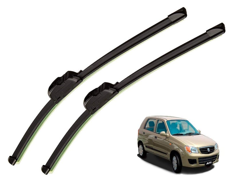 Auto Hub Car Wiper Blade Compatible with Maruti Suzuki Alto, Windshield Car Wiper Blades Alto - Set of 2 Pcs (D-18,P-16) - Image 1