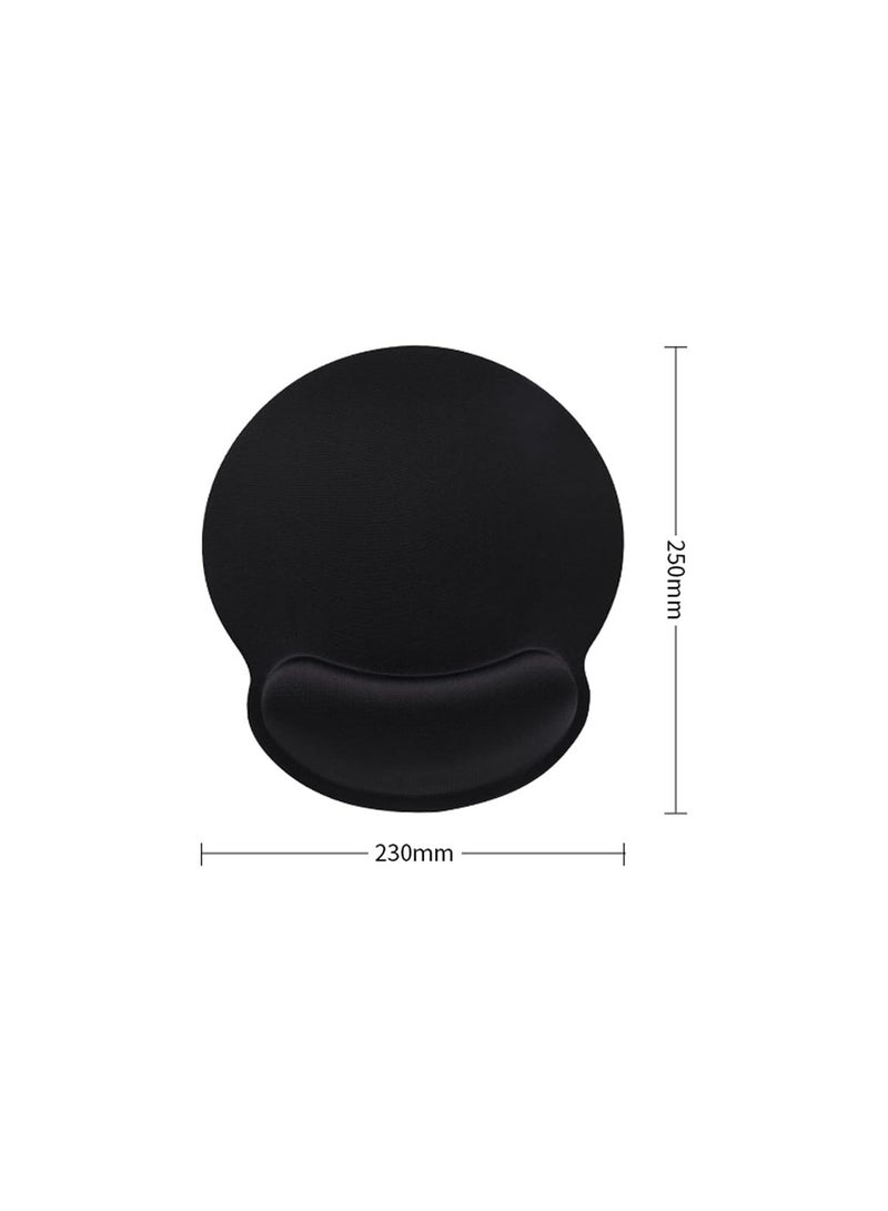 GGOOT PU Leather Keyboard Wrist Rest Pad & Mouse Wrist Cushion Support Pad for Gaming Office Home, Computer, Laptop -Black - Image 2