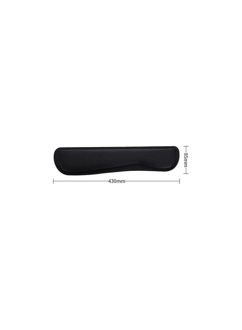 GGOOT PU Leather Keyboard Wrist Rest Pad & Mouse Wrist Cushion Support Pad for Gaming Office Home, Computer, Laptop -Black - Image 3