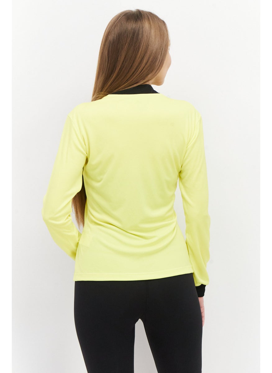 Women Sportswear Fit Long Sleeve Football Jersey, Yellow - pzsku/Z77E332FA5CB59A5B3B56Z/45/_/1724351040/7a3e7f64-43c0-4332-a4e2-10aaa920adfc