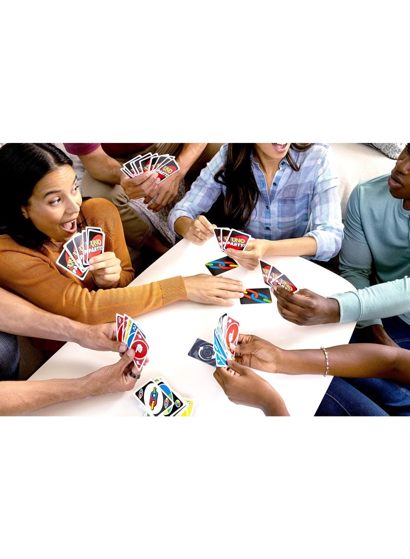 Mattel Games لعبة أونو للحفلات مثالية للأطفال والبالغين، للأعمار من 7 سنوات فما فوق، من 2 إلى 10 لاعبين - Image 3