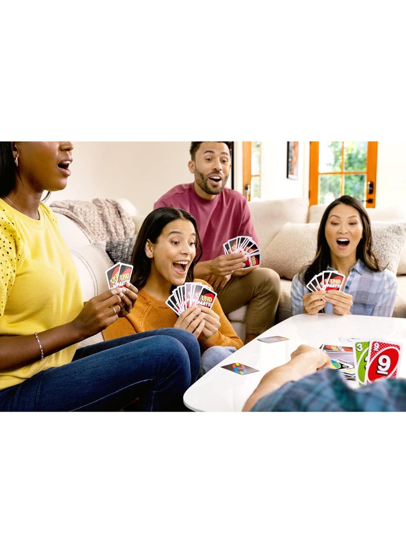Mattel Games لعبة أونو للحفلات مثالية للأطفال والبالغين، للأعمار من 7 سنوات فما فوق، من 2 إلى 10 لاعبين - Image 5