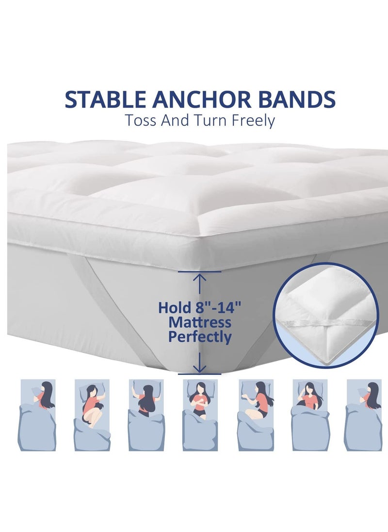 Generic - Twin Air Mattress with Built-in Pump - Double High Elevated Raised Airbed for Guests with Comfortable Top Inflatable Bed - Image 1
