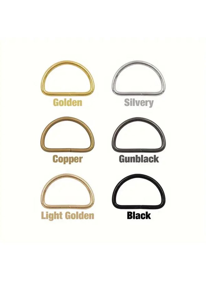 20mm Silvery Metal D Buckle for Belts 20pcs Pack - Image 3