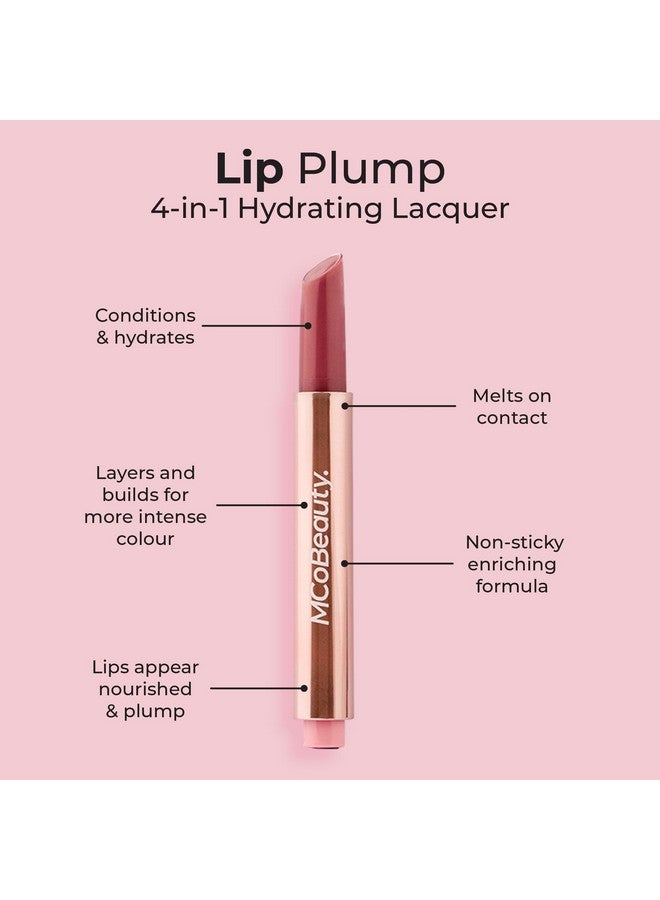 أم سي أو بيوتي ملمع شفاه مرطب 4 في 1 من إم كو بيوتي، لون وردي فاتح، ملمع مرطب للشفاه الناعمة، نباتي، مستحضرات تجميل خالية من القسوة - Image 2