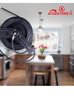 ATOZS ATOZS High-Pressure Hose Reel for Air/oil/water 4000 PSI 50ft 3/8" Pressure washer, Heavy Duty Industrial Steel Dual Arm, Auto Rewind Retractable Reel, Premium Commercial Flexible Hose(hose included)  - Image 4