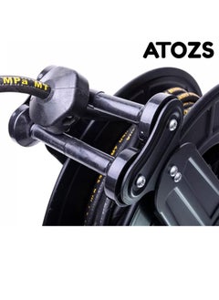 ATOZS ATOZS High-Pressure Hose Reel for Air/oil/water 4000 PSI 50ft 3/8" Pressure washer, Heavy Duty Industrial Steel Dual Arm, Auto Rewind Retractable Reel, Premium Commercial Flexible Hose(hose included)  - Image 5