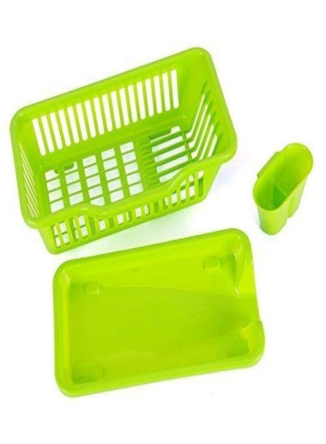 Sevia 3 in 1 Large Sink Set Dish Rack Drainer Drying Rack Washing Basket with Tray for Kitchen, Dish Rack Organizers, Utensils Tools Cutlery (Blue) - Image 2