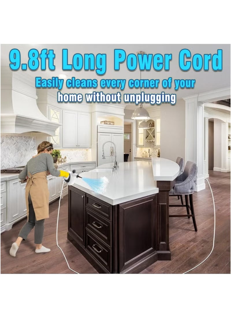 XiuWoo Handheld Steam Cleaner, Pressurized Multi-Surface Steamer for Cleaning, 10 in 1 Steam Cleaner for Home, Kitchen, Bathroom, Car, Upholstery, Crevice, Floor, Window Cleaning - Image 4