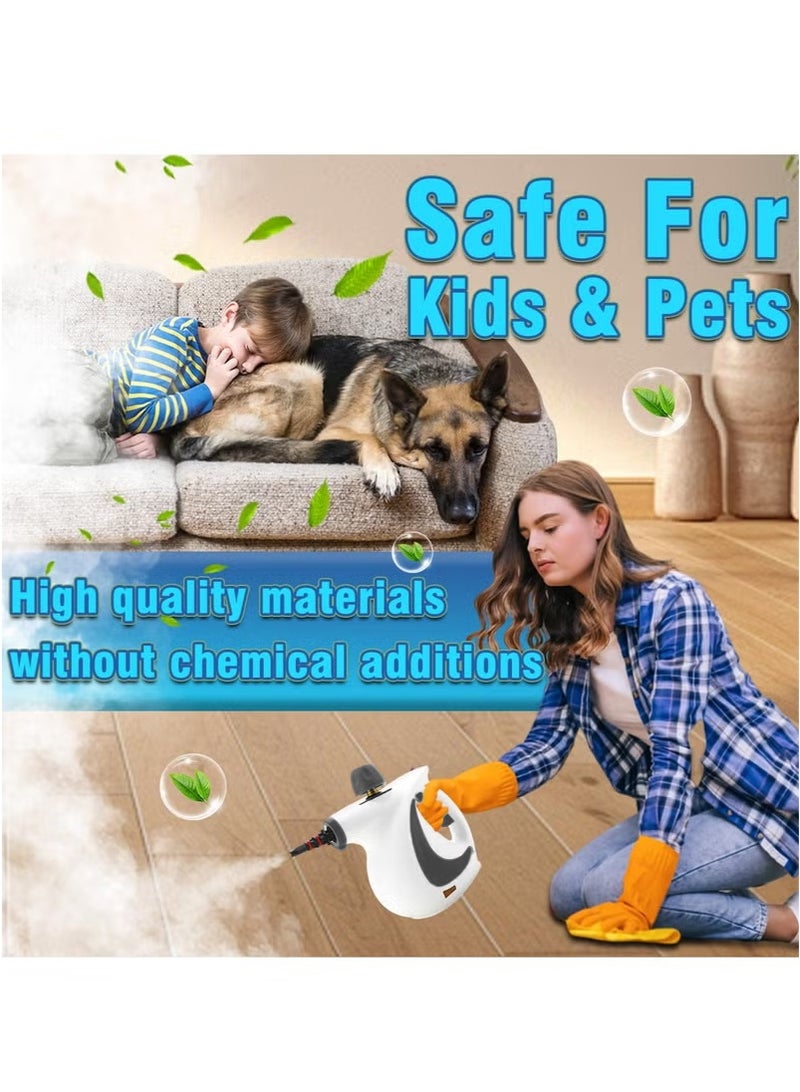 XiuWoo Handheld Steam Cleaner, Pressurized Multi-Surface Steamer for Cleaning, 10 in 1 Steam Cleaner for Home, Kitchen, Bathroom, Car, Upholstery, Crevice, Floor, Window Cleaning - Image 5