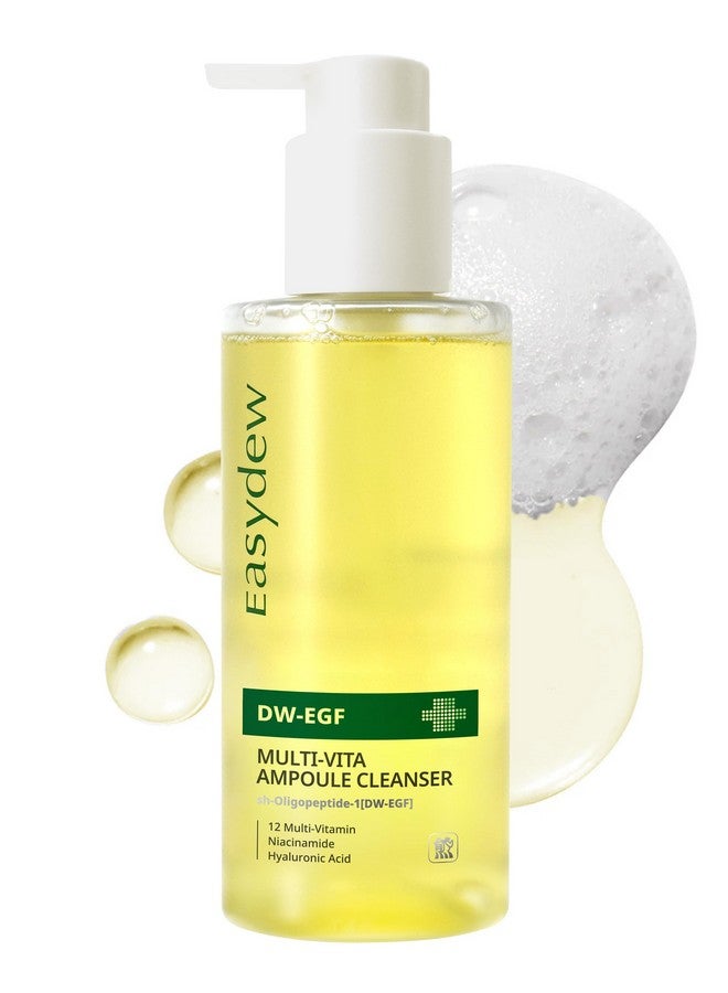 EASYDEW DW-EGF Multi Vita Ampoule Cleanser - Hypoallergenic Face Wash for Sensitive Skin with High-Concentration EGF Peptide, Multi-Vitamins and Hyaluronic Acid - Ampoule to Bubble Foam, 6.76 fl.oz. - Image 1