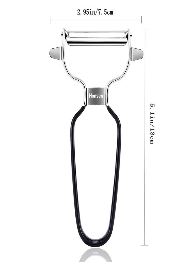 Honsen Ultra Sharp Stainless Steel Vegetable Peeler For Potatoes, All Fruits & Veggies - Image 2