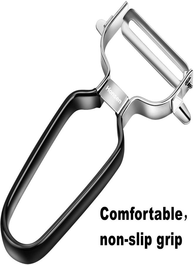 Honsen Ultra Sharp Stainless Steel Vegetable Peeler For Potatoes, All Fruits & Veggies - Image 3