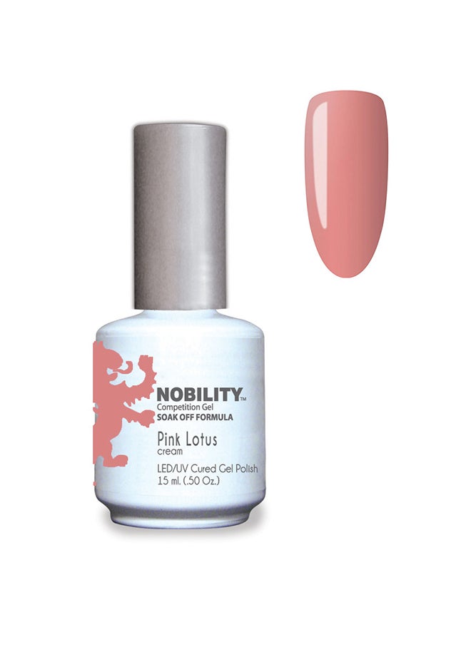 Lechat Nobility Soak Off Pink Lotus UV Led Cured Nail Polish Color Sea Pink Cream 15 ml Nbgp148 