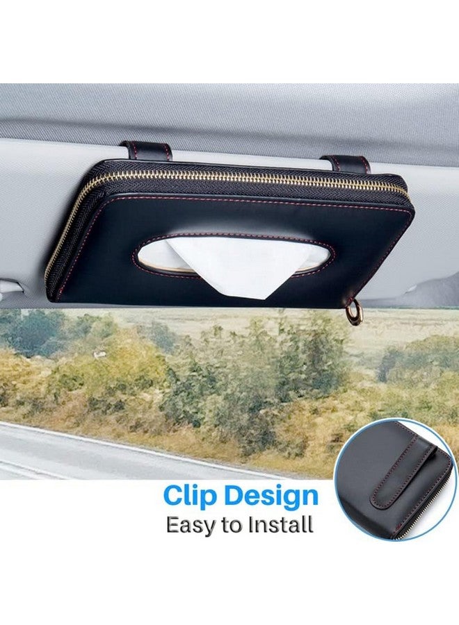 Maharsh Maharsh Auto Accessories Car Sun Visor Tissue Box Car Back Seat Headrest Hanging Multi-use Tissue Box Durable Premium Elegant Design Paper Napkin Holder Tissue Holder-1pcs  - Image 2