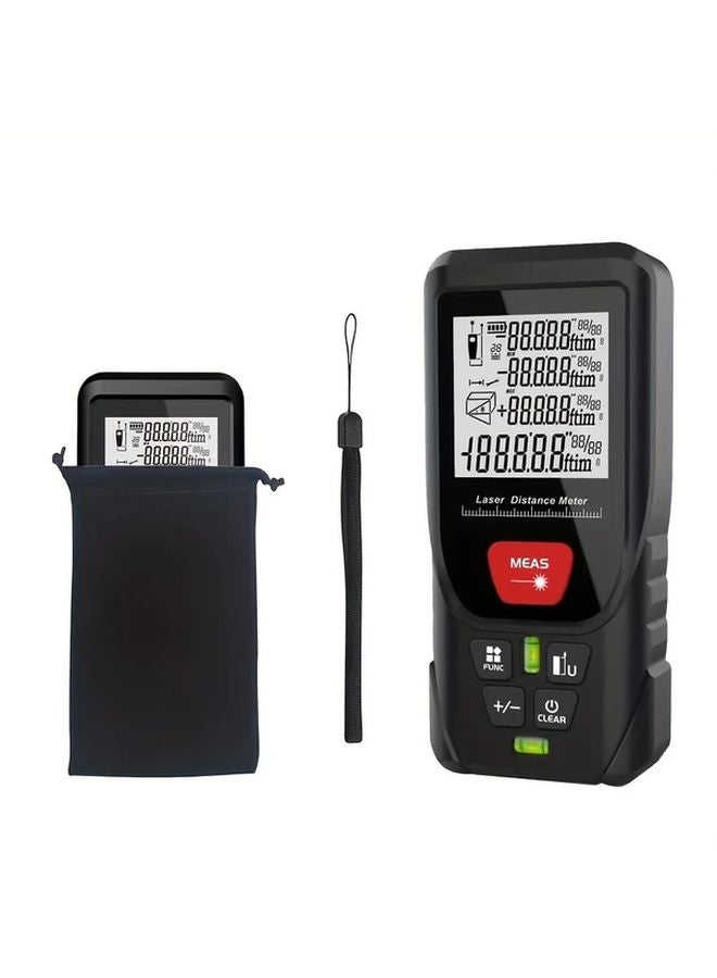 Professional Laser Range Finder 656FT Black Digital Angle Electronic Level Control - Image 2