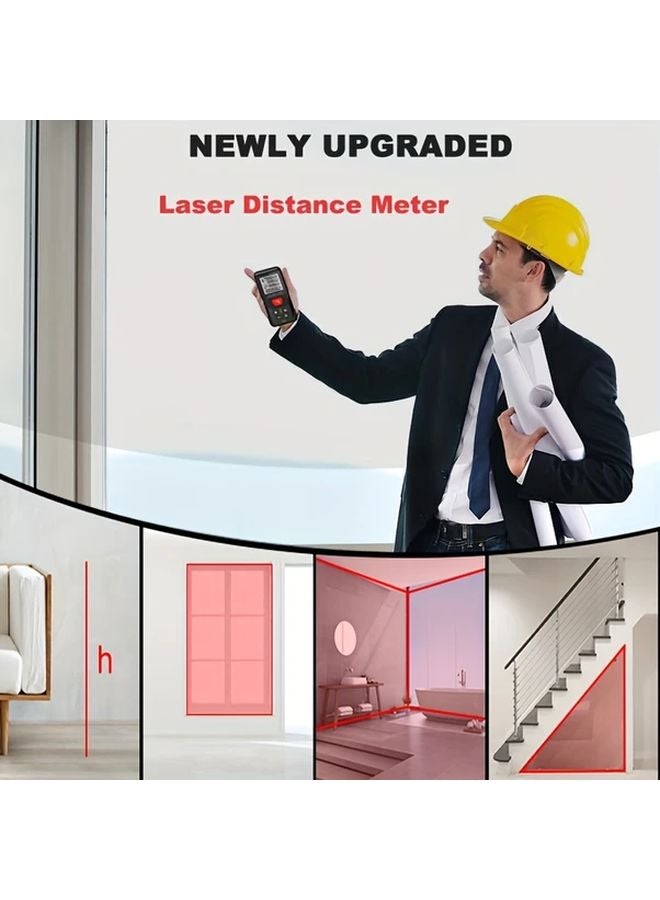 Professional Laser Range Finder 656FT Black Digital Angle Electronic Level Control - Image 3