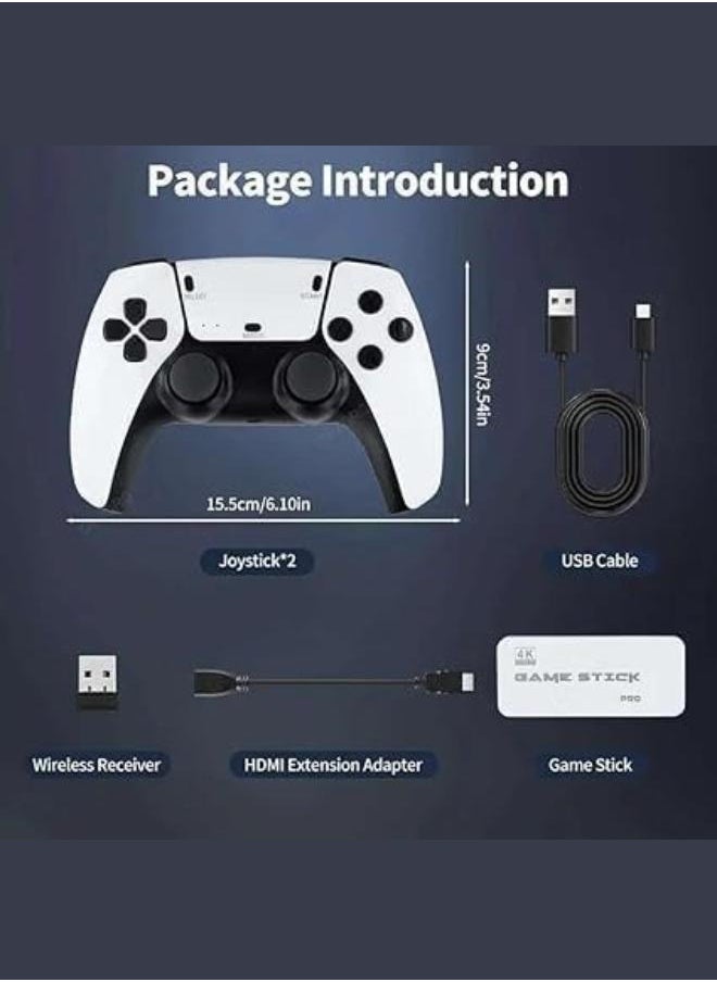 Generic - M15 Wireless Video Games for Tv Gaming, Retro Gaming Console with Game Stick 4K HD Game Stick, Plug & Play TV Video Game Set for 2 Player 2000+ Games 2.4G Wireless - Image 1