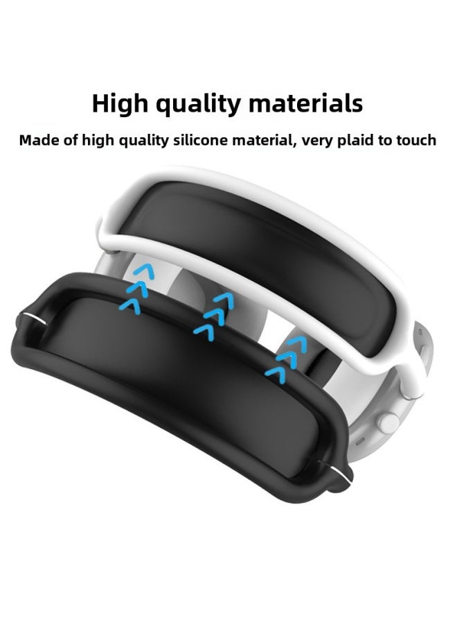 Generic - Suitable For Silicone Transparent Shell Apple AirPods Max Headset Shell Anti-collision Three-piece Set-Color:Gray Three-piece Set-Model:Airpodsmax Protective Sleeve - Image 1