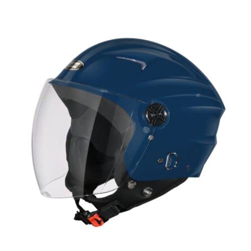 Studds Ray Super Open Face Helmet for Motorcycling Men and Women Petrol Blue-XL, X-Large - Image 4